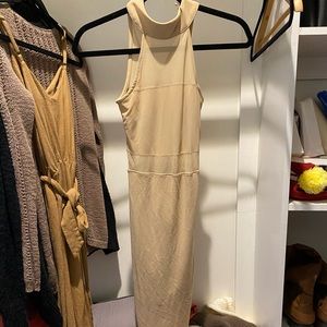 Tight skin color dress